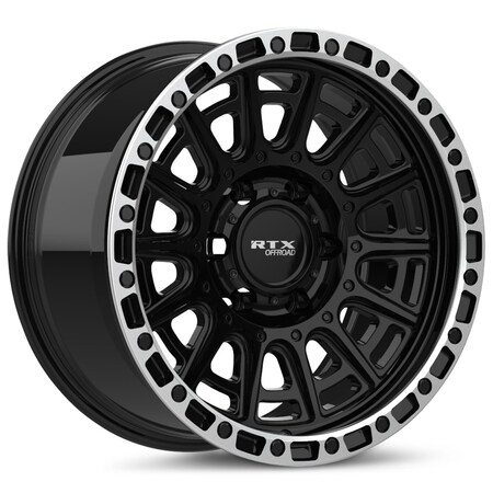 Rtx Striker 17x8.5 6x139.7 ET10 CB106.1 Gloss Black Milled with Machined Lip 178609